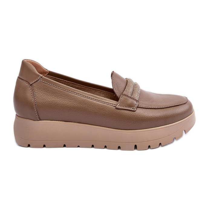 Zapatos Plataforma Piel Con Adorno, Beige Lemar Lehira