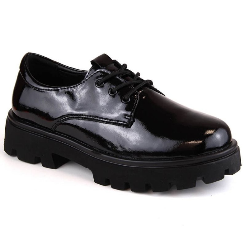 Filippo W PAW465 zapatos con cordones de charol negro