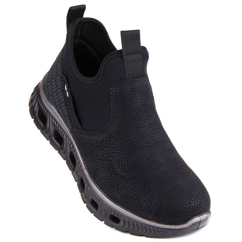 Rieker W RKR616 botines cómodos sin cordones, negro