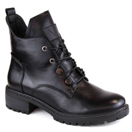 Botas aislantes con cordones y cremallera Vinceza W JAN239 negro