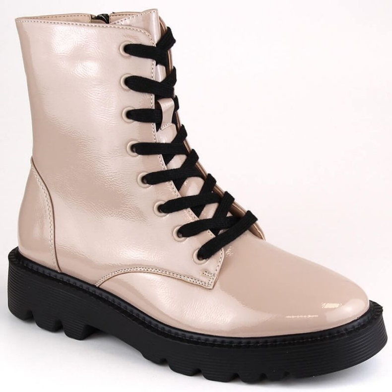 Vinceza W JAN240 botines aislantes de charol beige