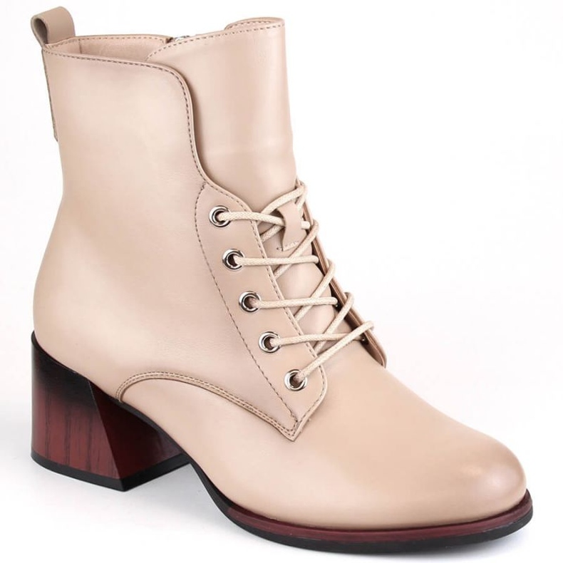 Botines aislantes de tacón Vinceza W JAN242B, beige