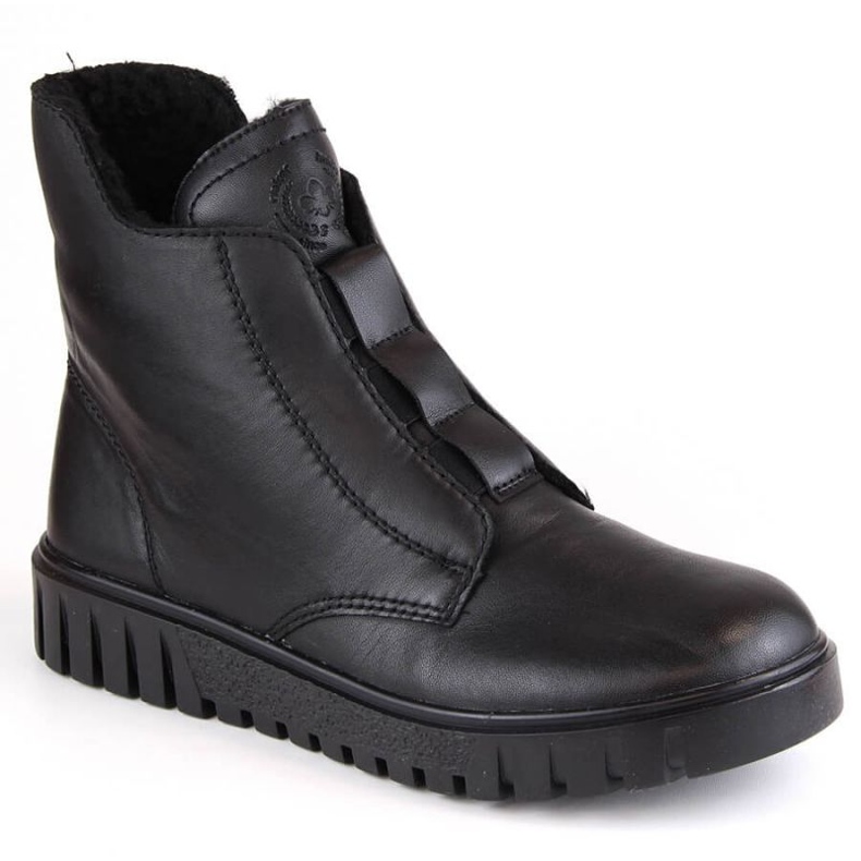 Botas cómodas de piel con aislamiento Rieker W RKR619 negro