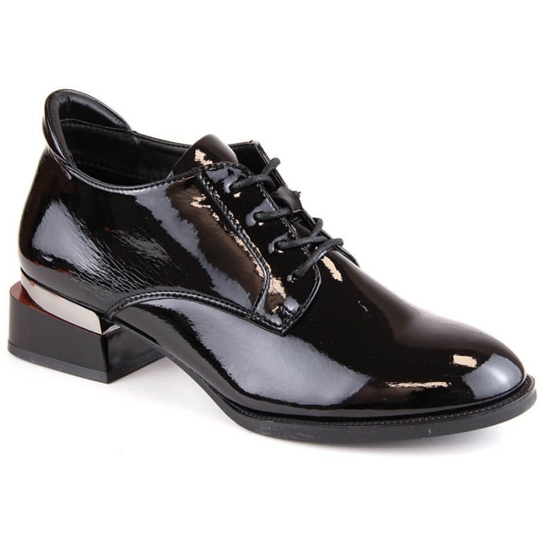 Vinceza W JAN254A zapatos con cordones charol negro