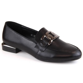 Zapatos planos con cadena Sergio Leone W SK422C negro
