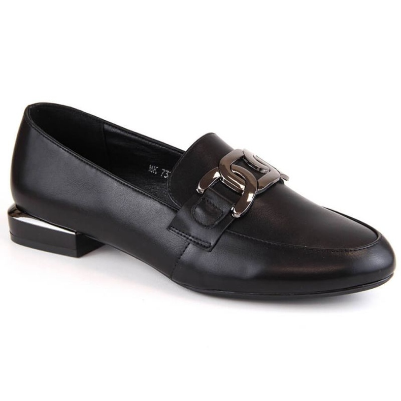 Zapatos planos con cadena Sergio Leone W SK422C negro