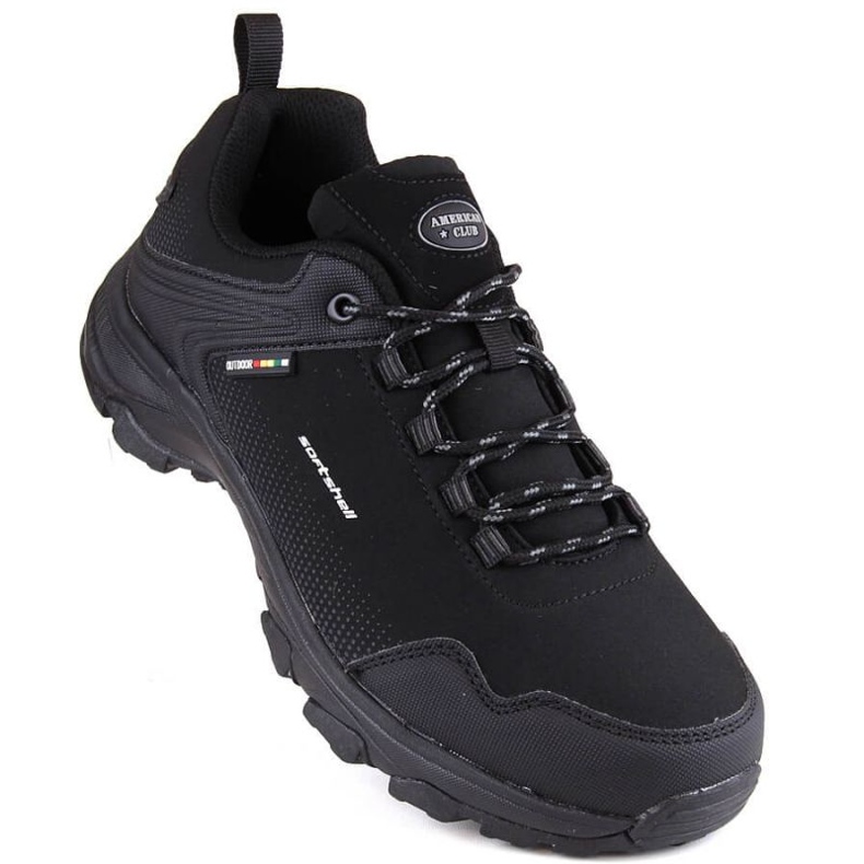 Zapatillas deportivas American Club Jr AM930 softshell negro