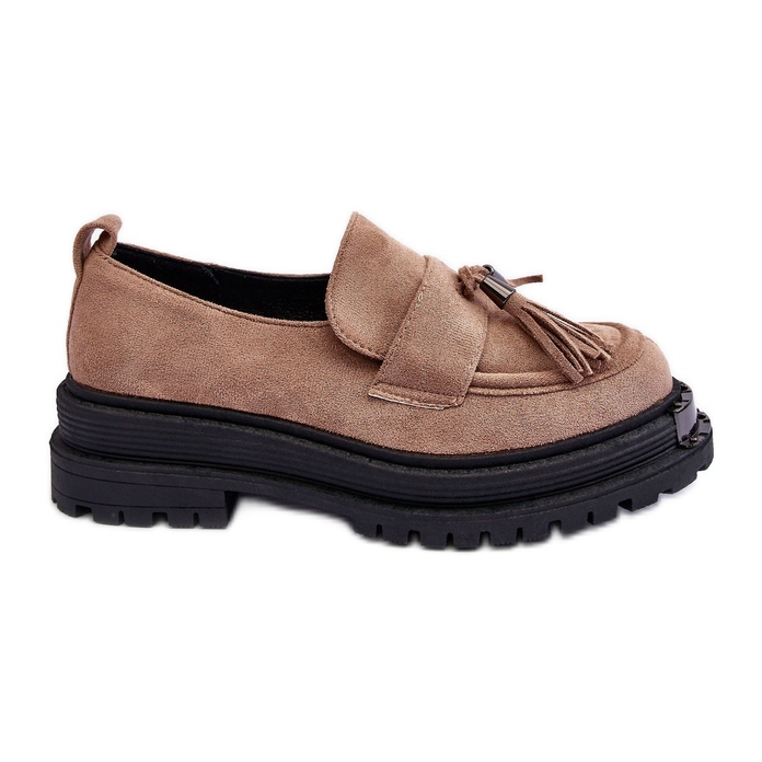 PS1 Zapatos de ante, mocasines de mujer beige Ramvli