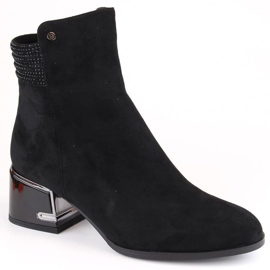 Botines aislantes de tacón alto D&amp;A S.Barski Premium Collection W OLI237 negro