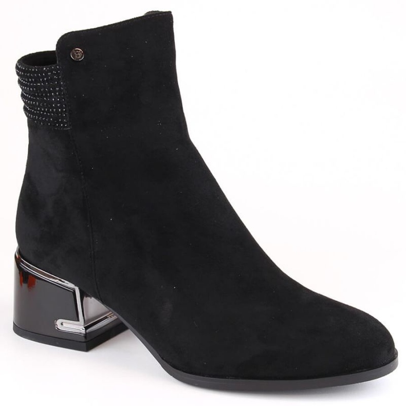 Botines aislantes de tacón alto D&amp;A S.Barski Premium Collection W OLI237 negro