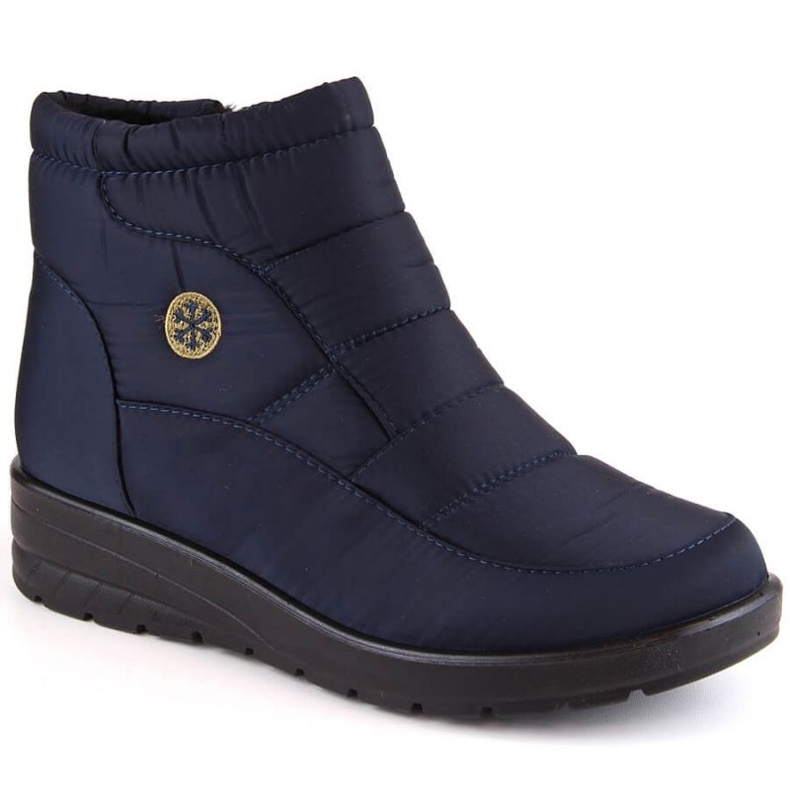 News Botas de nieve con cuña W EVE437B, azul marino