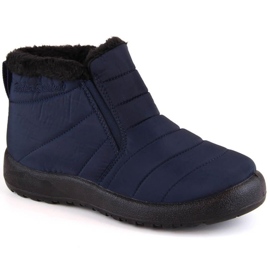 Botas de nieve sin cordones impermeables News W EVE438B, azul marino