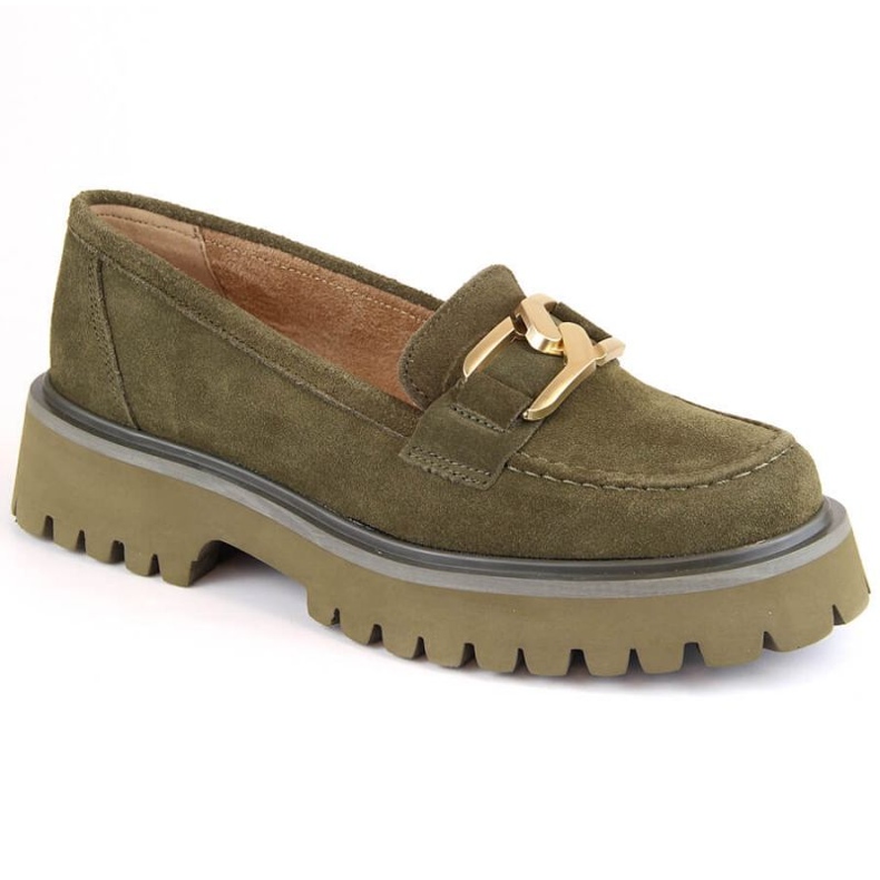 Filippo W PAW459B Zapatos con plataforma en piel ante, verde