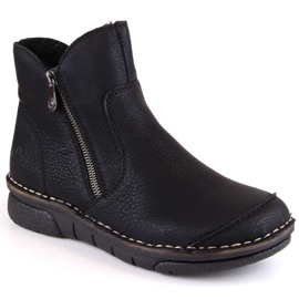 Botas cómodas con aislamiento Rieker W RKR612 negro Botas cómodas con aislamiento Rieker W RKR612 negro