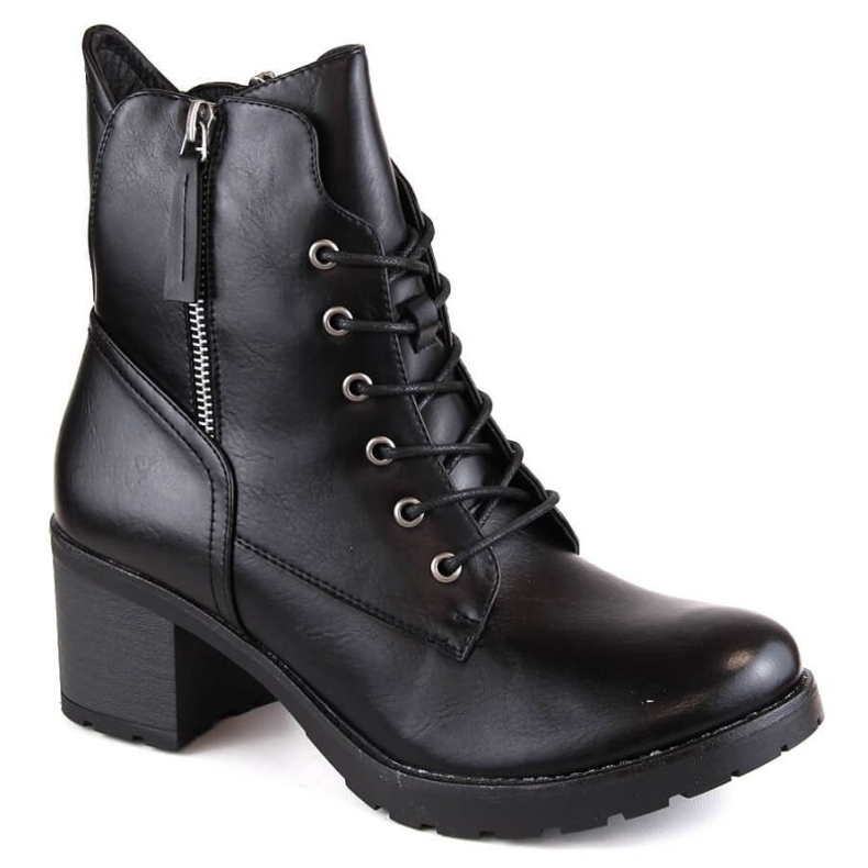 Potocki W WOL177A Botines de tacón y plataforma, negro
