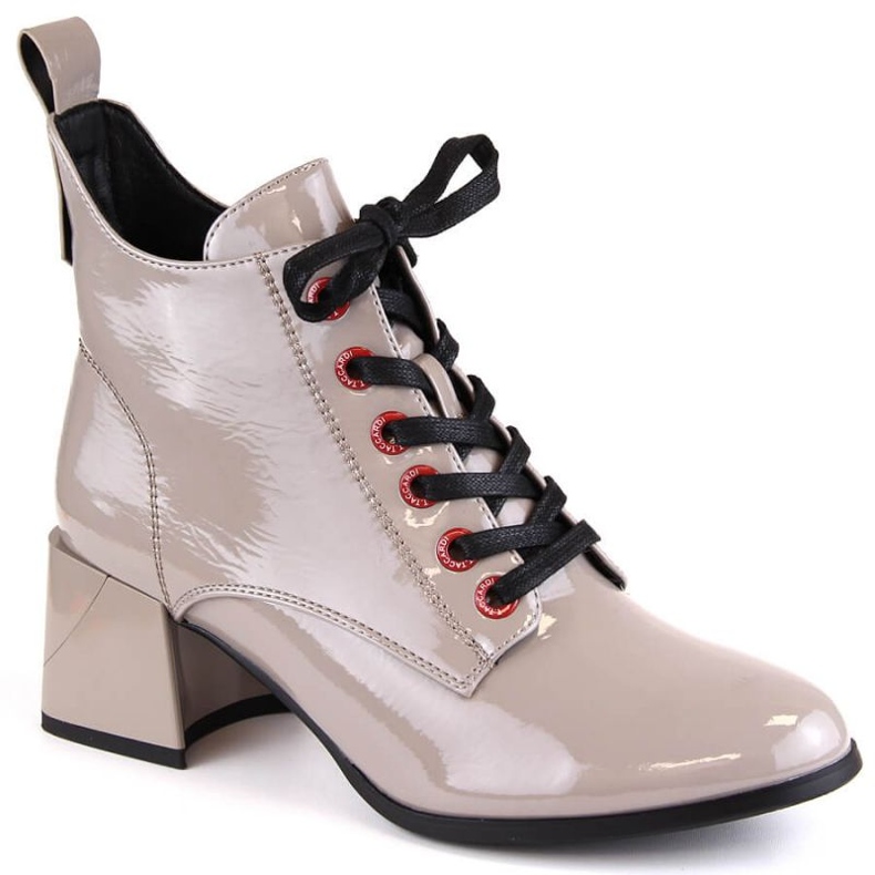 Botines D&amp;A S.Barski Premium Collection charol W OLI230B taupe