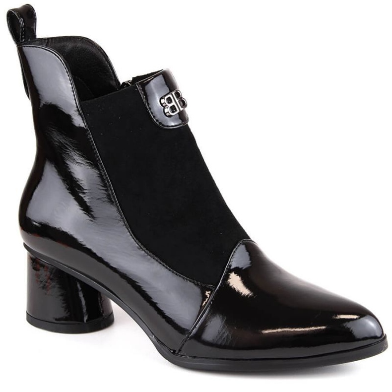 D&amp;A S.Barski Premium Collection W OLI232A botines de tacón negro