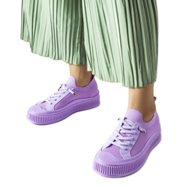 Zapatillas sin cordones Callimaco moradas púrpura