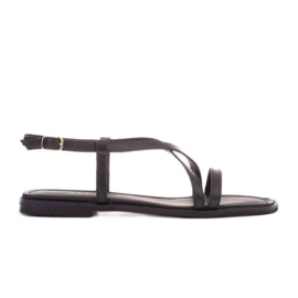 Marco Shoes Sandalias tiras negro