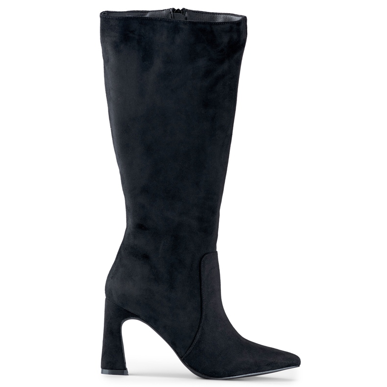 Botas negras de tacón hasta la rodilla para mujer negro Botas negras de tacón hasta la rodilla para mujer negro