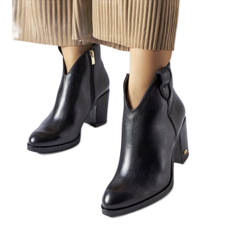 Botas aislantes de piel Karino negro