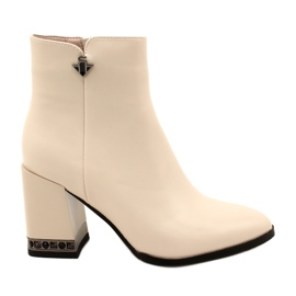 Botines beige con decoración en el talón Filippo DBT4842/23 BE beige