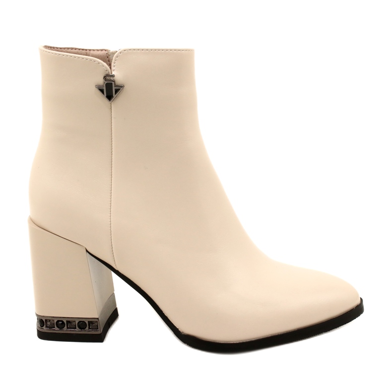 Botines beige con decoración en el talón Filippo DBT4842/23 BE beige
