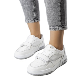 Zapatillas de mujer Ollie grises blanco