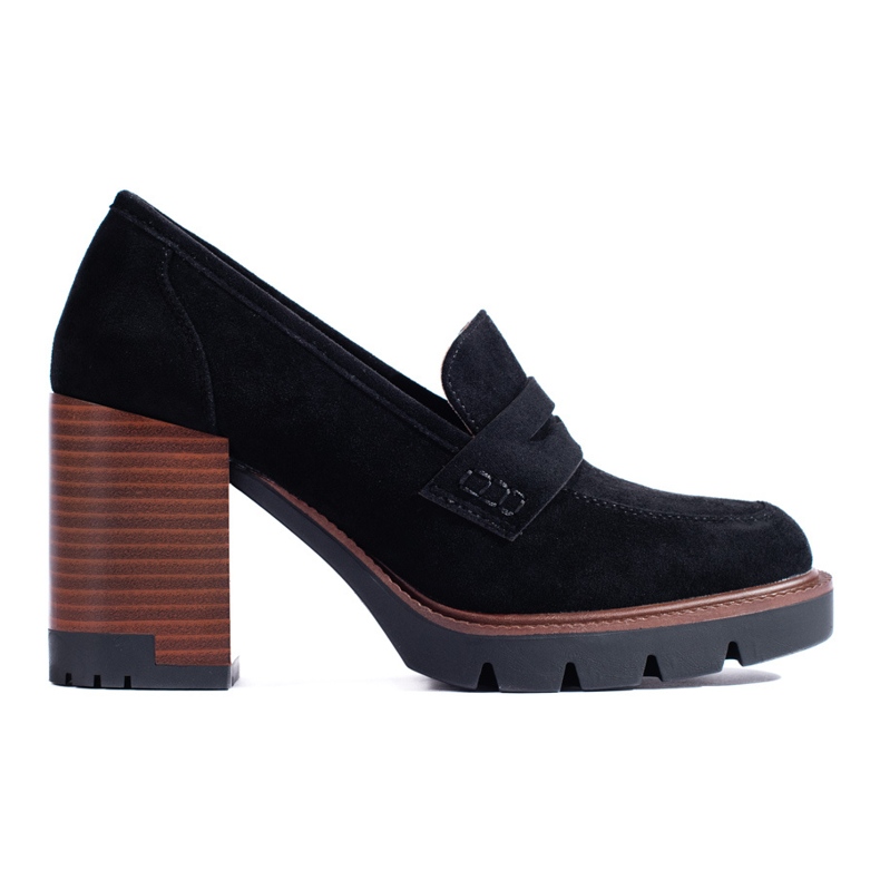 Zapatos de tacón mujer Shelovet en ante negro