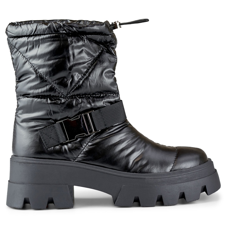 Botas de nieve negras para mujer negro