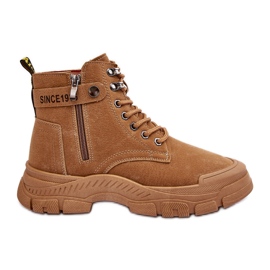 PS1 Botas Mujer Ante Aislante Camel Jailina marrón