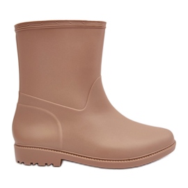 PS1 Botas de agua clásicas sin cordones para mujer Beige Solihia