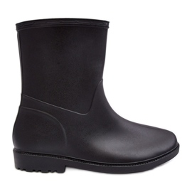 PS1 Botas de agua clásicas sin cordones para mujer negro Solihia