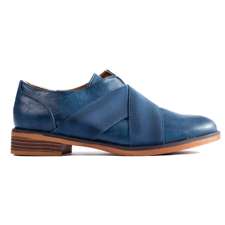 Oxfords sin cordones Shelovet azules con banda elástica