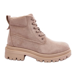PM1 Botines con aislamiento Trappers de ante Beige Alden