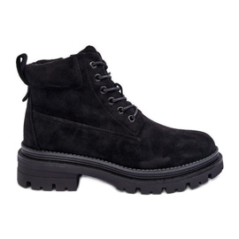 PM1 Botines con aislamiento Trappers de ante Negro Alden