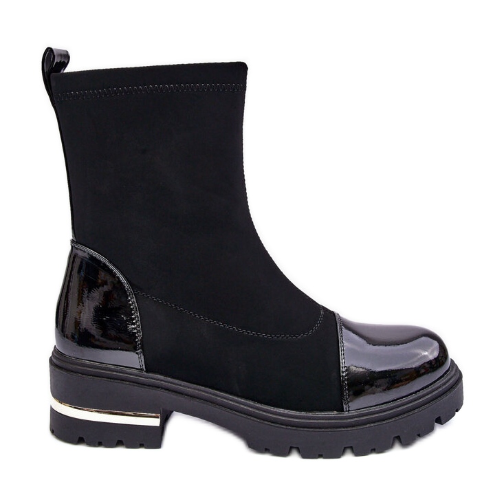 PS1 Botas Planas Clásicas Piel Negro Shendete