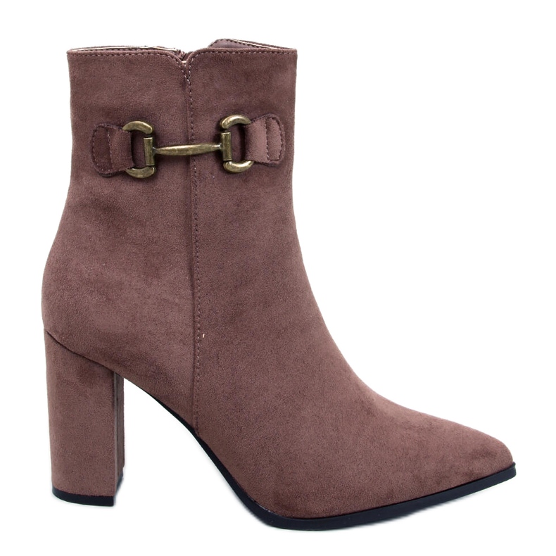 Botines Mahoni de ante caqui marrón Botines Mahoni de ante caqui marrón