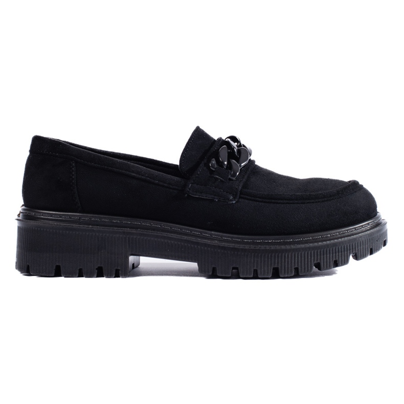 Mocasines de mujer en ante negro de Shelovet