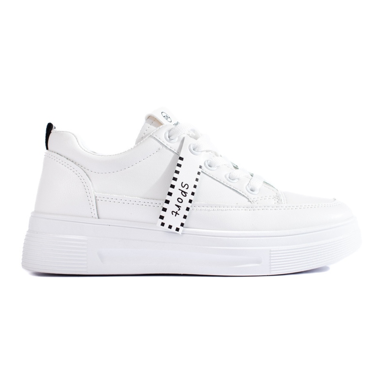 Zapatillas blancas en la plataforma Shelovet blanco
