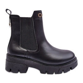 Botas Chelsea de mujer con adornos, Black Lobb negro