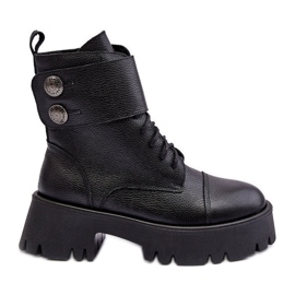 Lemar Anceria Botas Worker Mujer Piel Negro