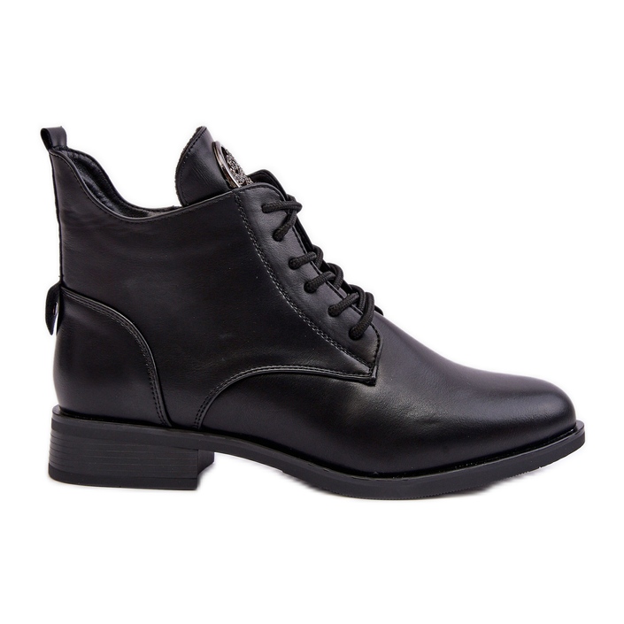 PH2 Zapatos Mujer Piel Con Adorno, Negro Attiame