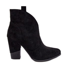PS1 Botas vaqueras de ante con tacón alto Tanner negro