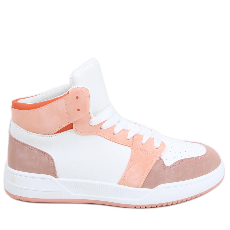 Clowsi zapatillas altas naranjas blanco
