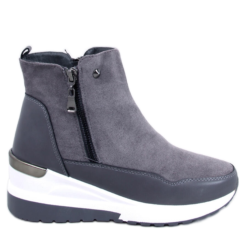 Botines cuña Jordans Gris