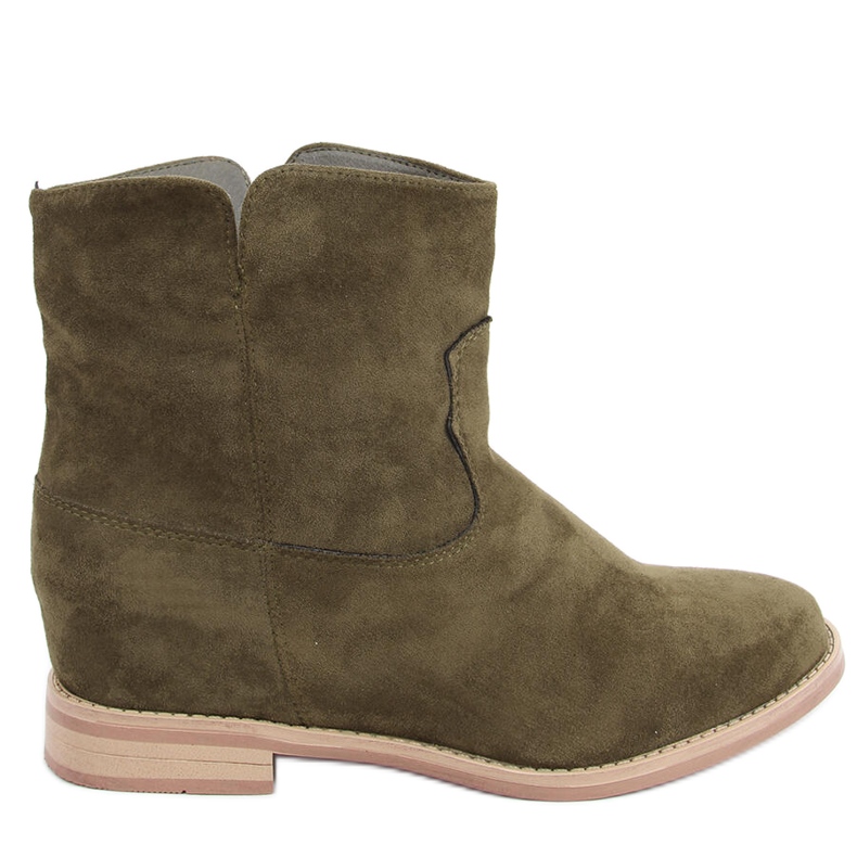 Botas en una cuña oculta de Deer Green verde