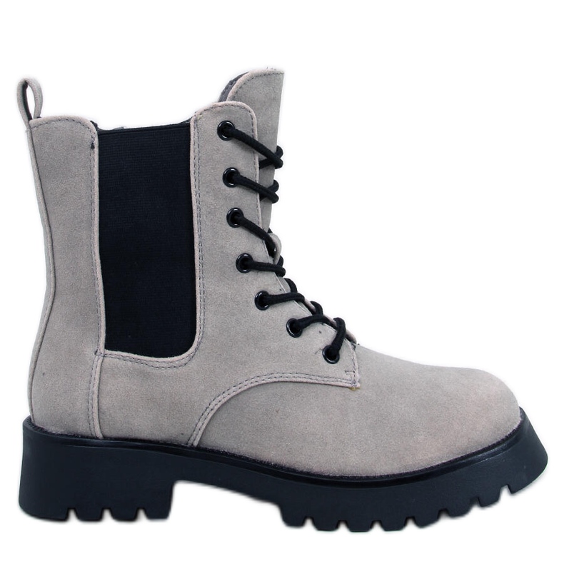 Franti Botas Chelsea grises con cordones Franti Botas Chelsea grises con cordones