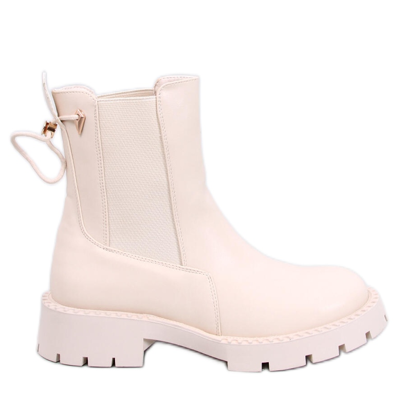 Fonoi Botas Chelsea de mujer Beige Fonoi Botas Chelsea de mujer Beige