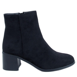 Botines clásicos de tacón Annie Black negro